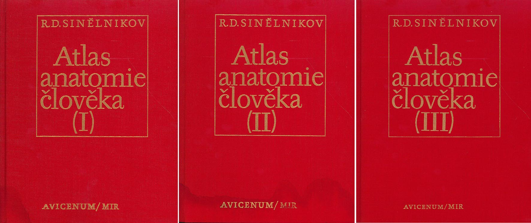 Atlas anatomie člověka I. – III. (R. D. Sinělnikov)