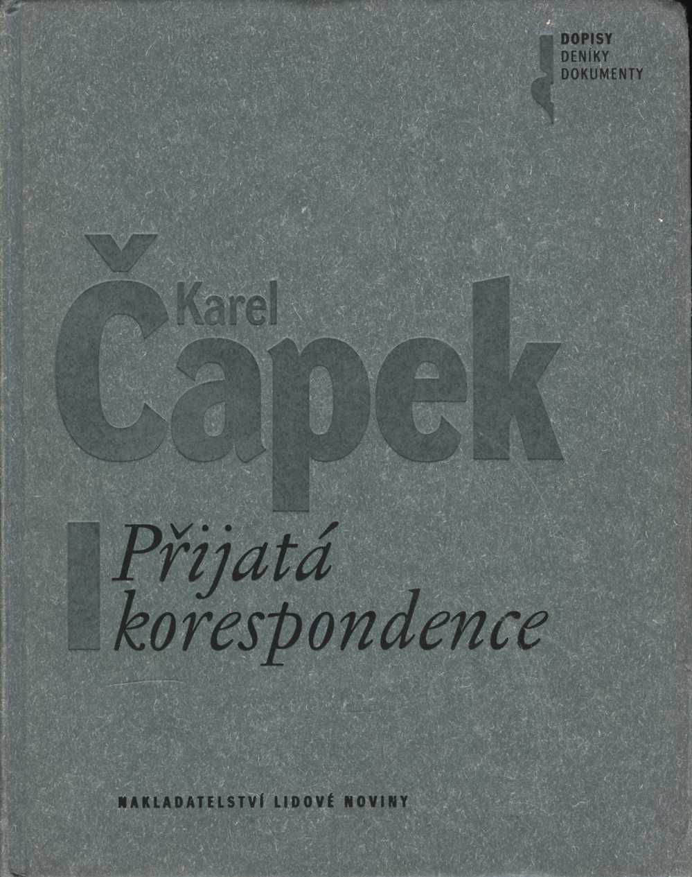 Přijatá korespondence (Karel Čapek)