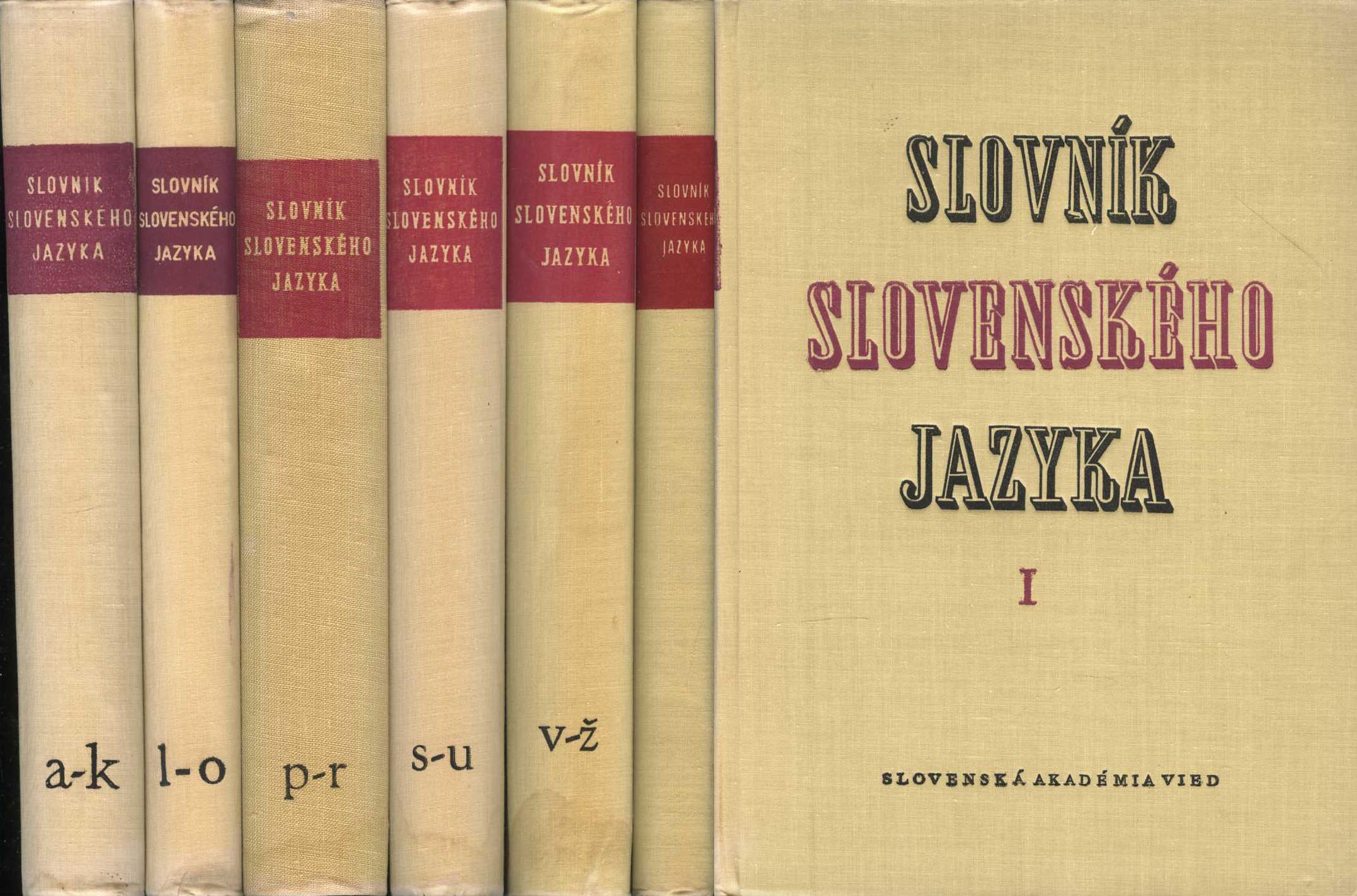 Slovník slovenského jazyka I. - VI.