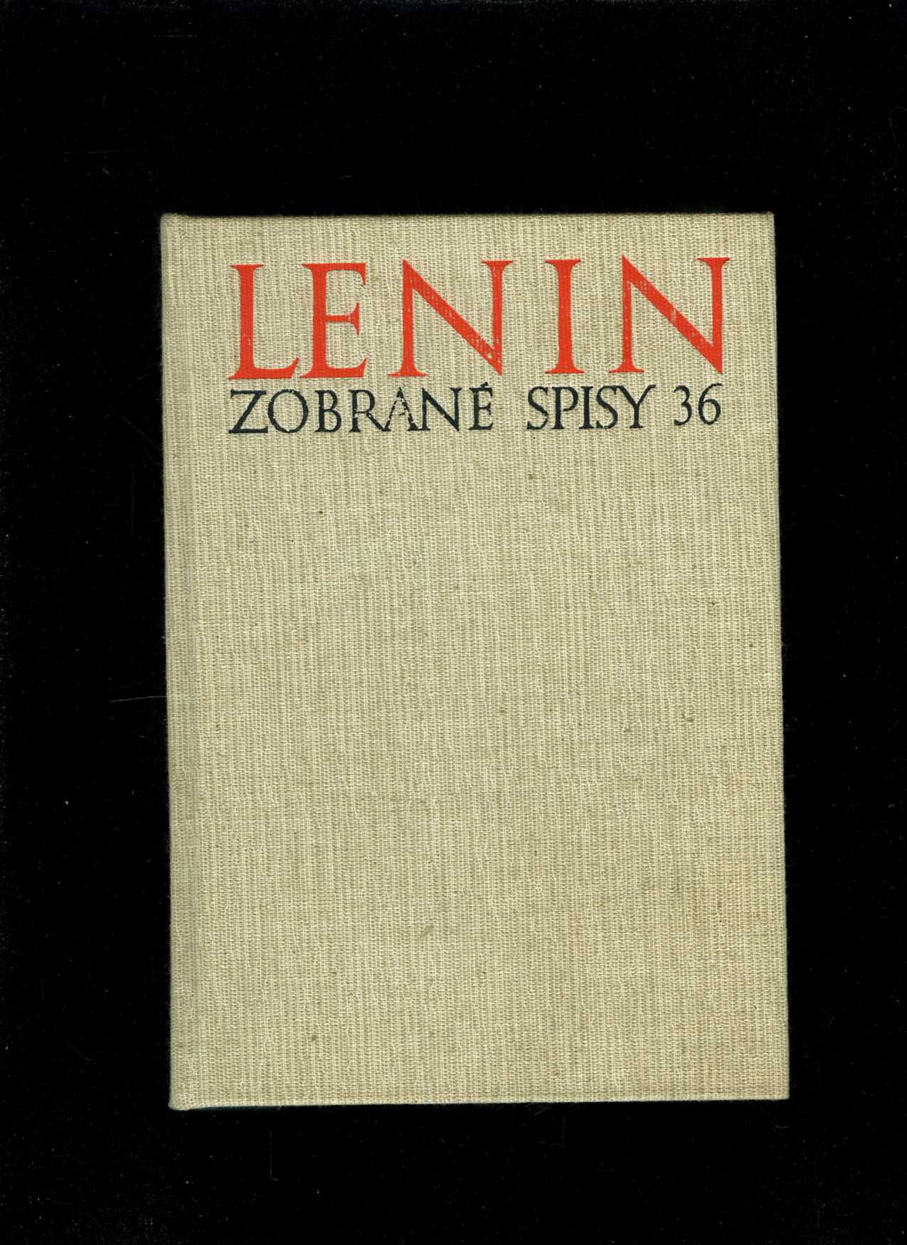 Lenin - Zobrané spisy 36