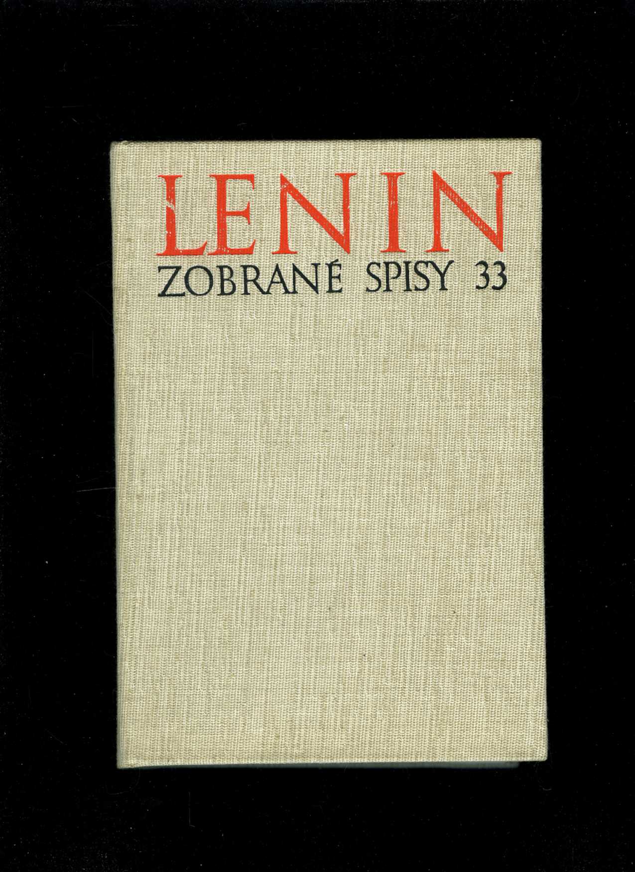 Lenin - Zobrané spisy 33